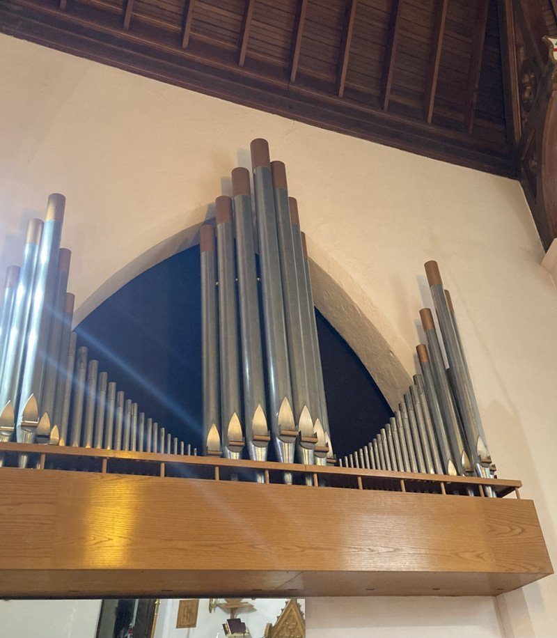 Organ-Pipes Grace Anglican Church in Milton Ontario